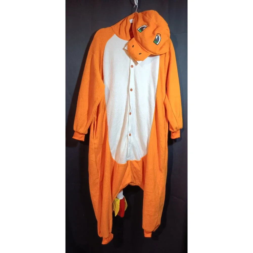 Pokémon Unisex One Piece Button-Up PJs Halloween Cosplay Costume Sz Small Adult